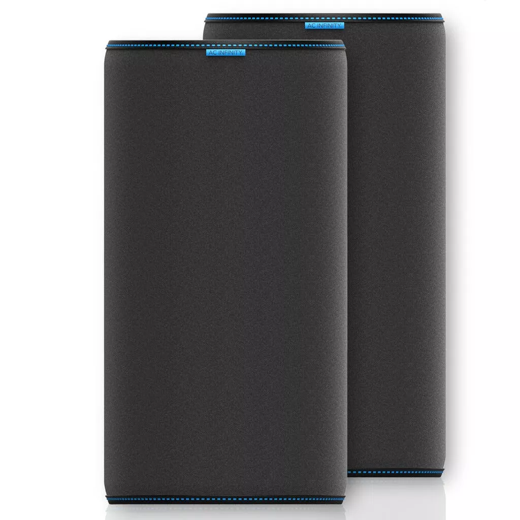 AC Infinity Pre-Filter Cloth for Inline Carbon Filter 10-Inch 2-Pack